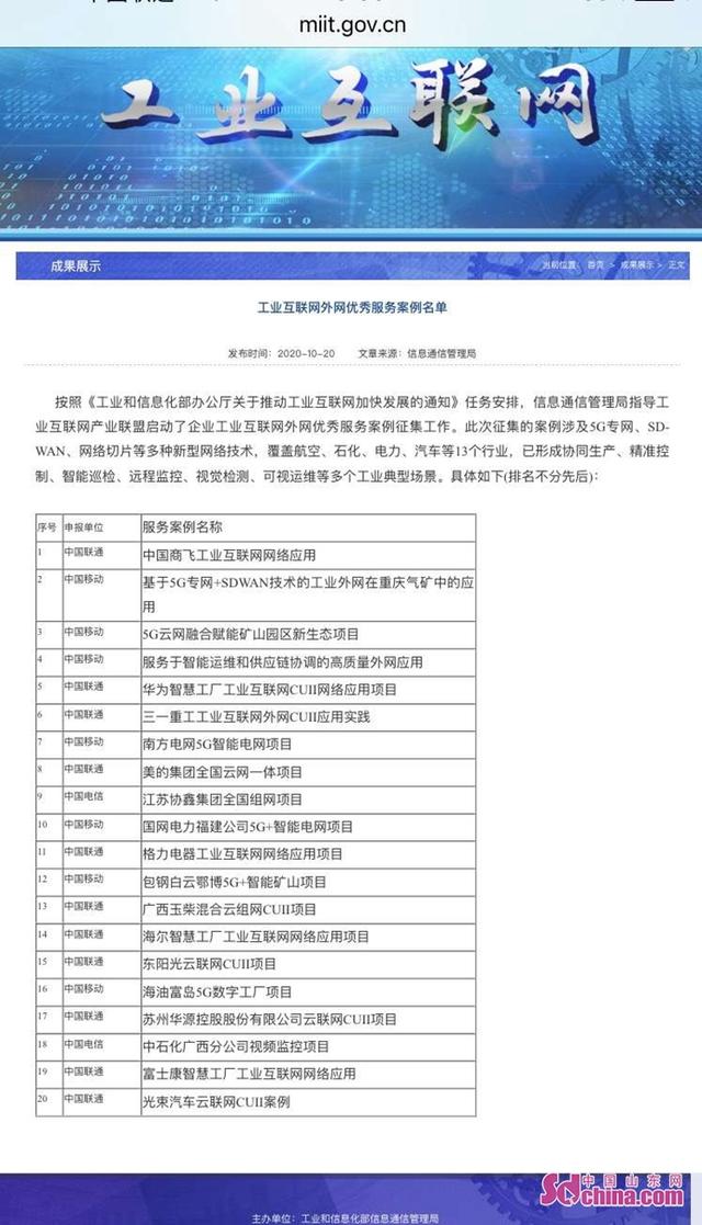 青島聯通與海爾攜手打造智慧工廠 工業互聯網數據服務榮獲國家認可